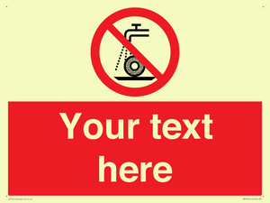 Custom prohibition Do not use for wet grinding